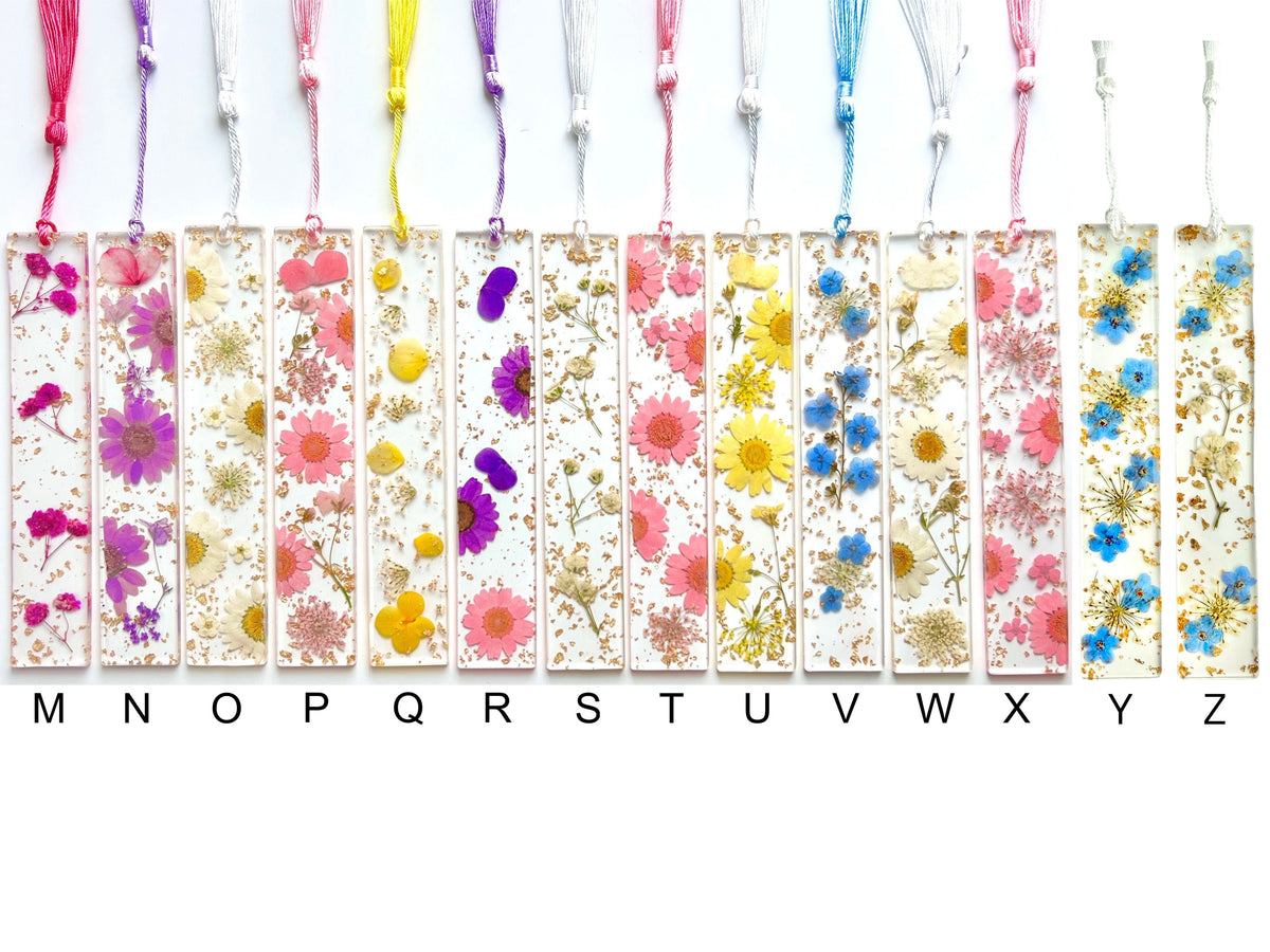 Personalizable Flower Bookmarks