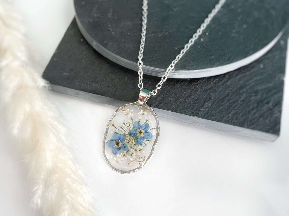 Silver Oval Necklace