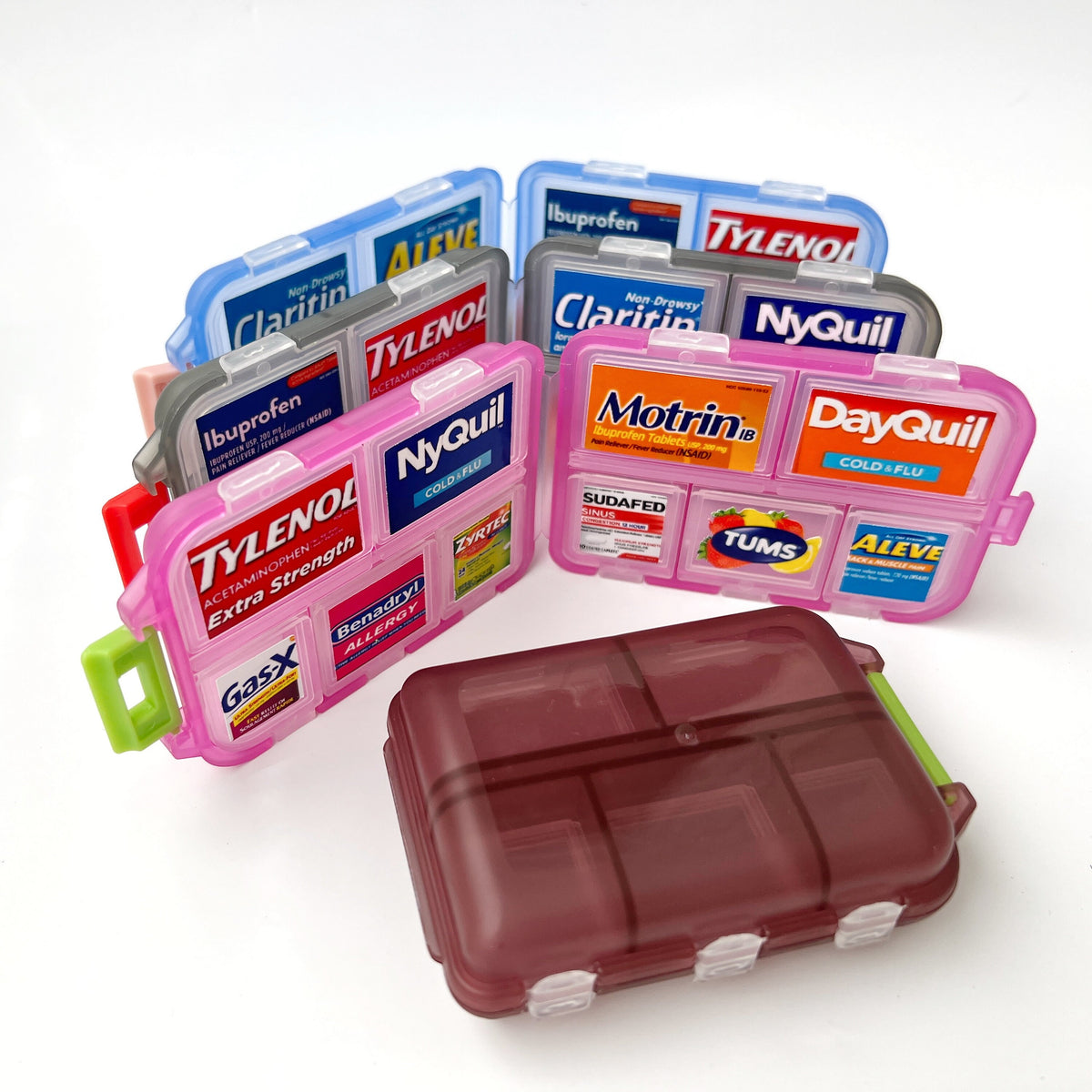10-Slot Custom Labeled Pillbox