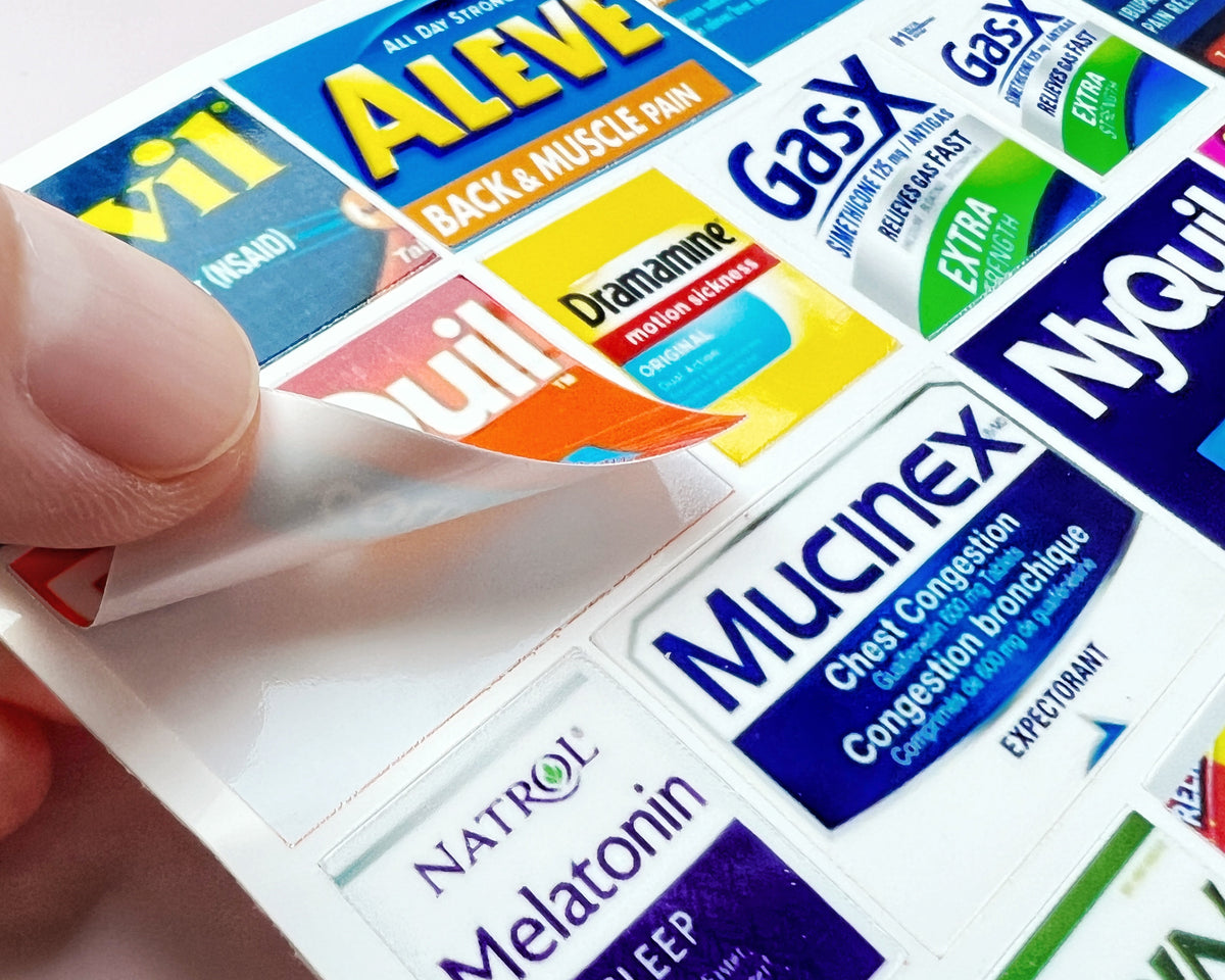 Adult Pocket Pharmacy Labels