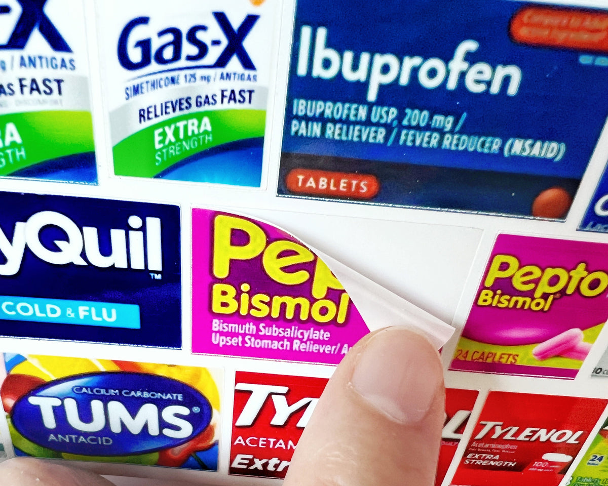 Adult Pocket Pharmacy Labels