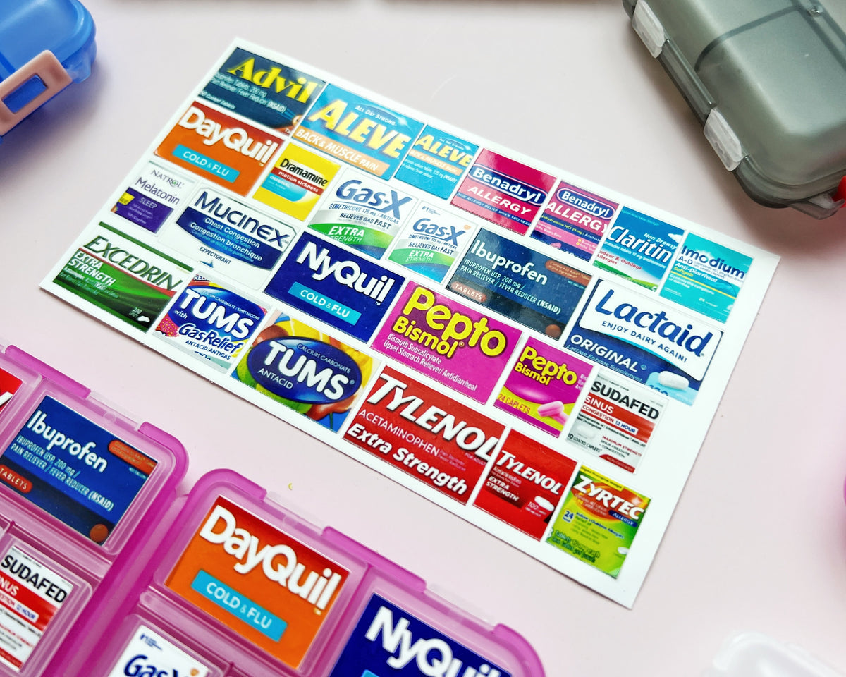 Adult Pocket Pharmacy Labels