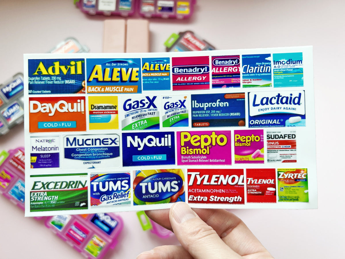 Adult Pocket Pharmacy Labels