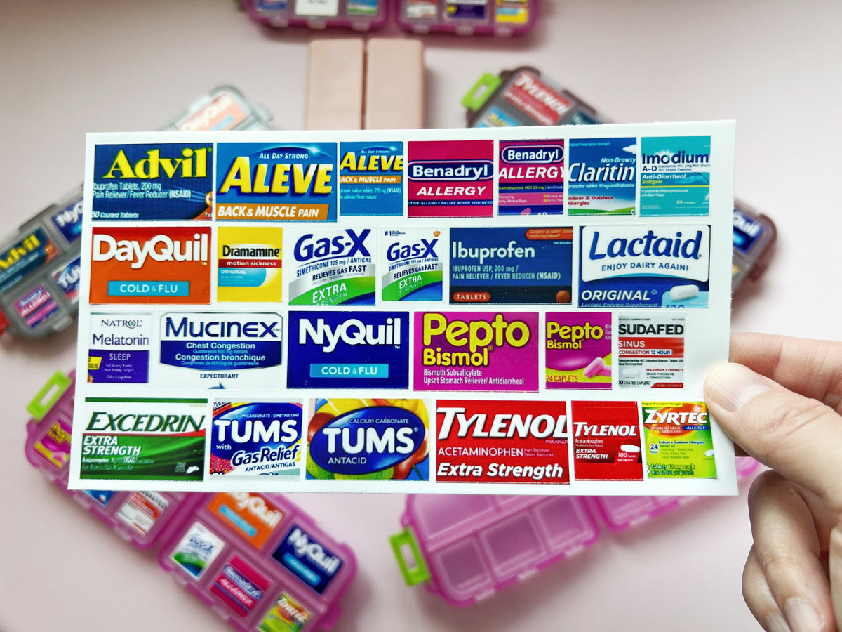 Adult Pocket Pharmacy Labels