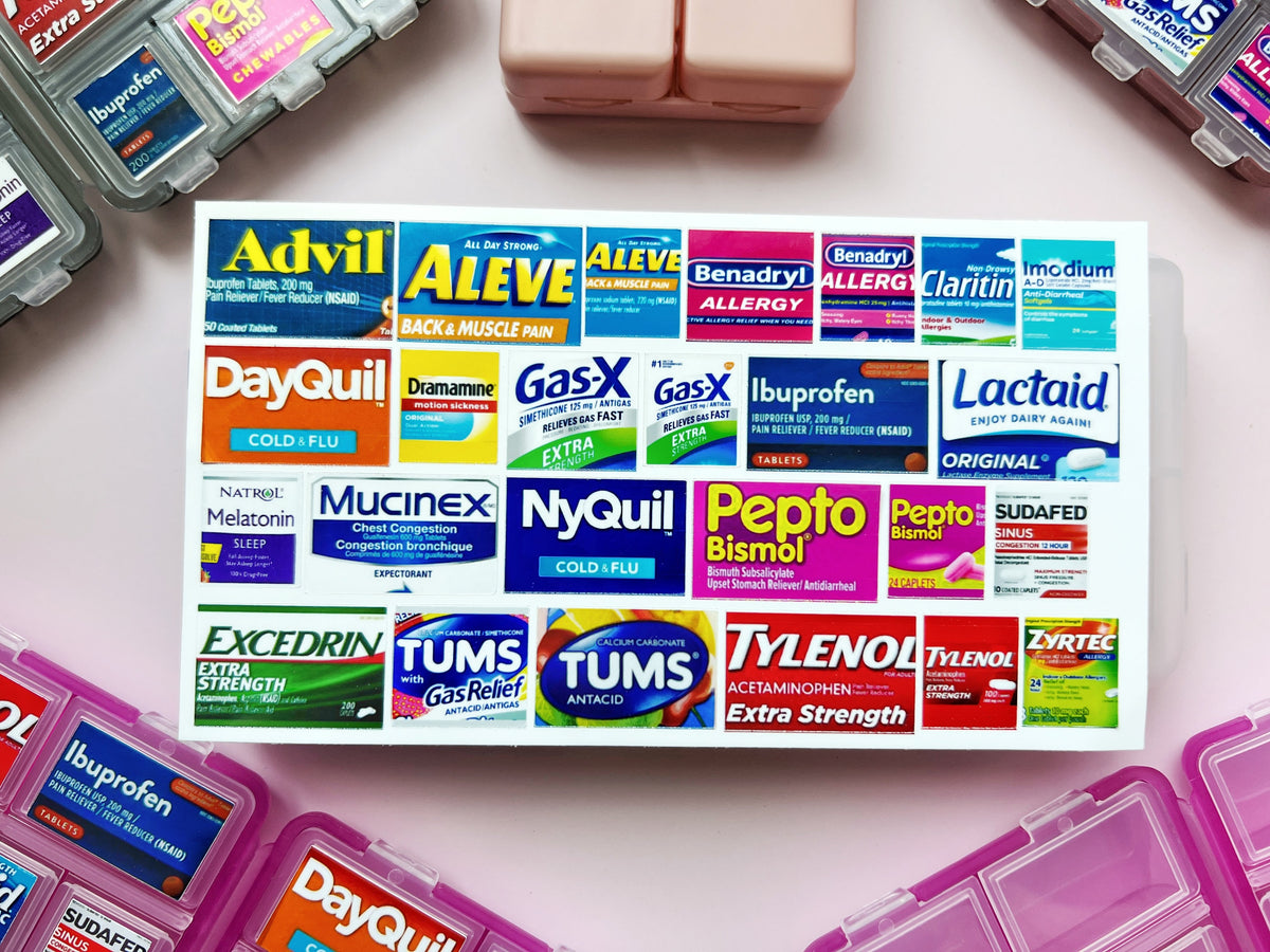 Adult Pocket Pharmacy Labels