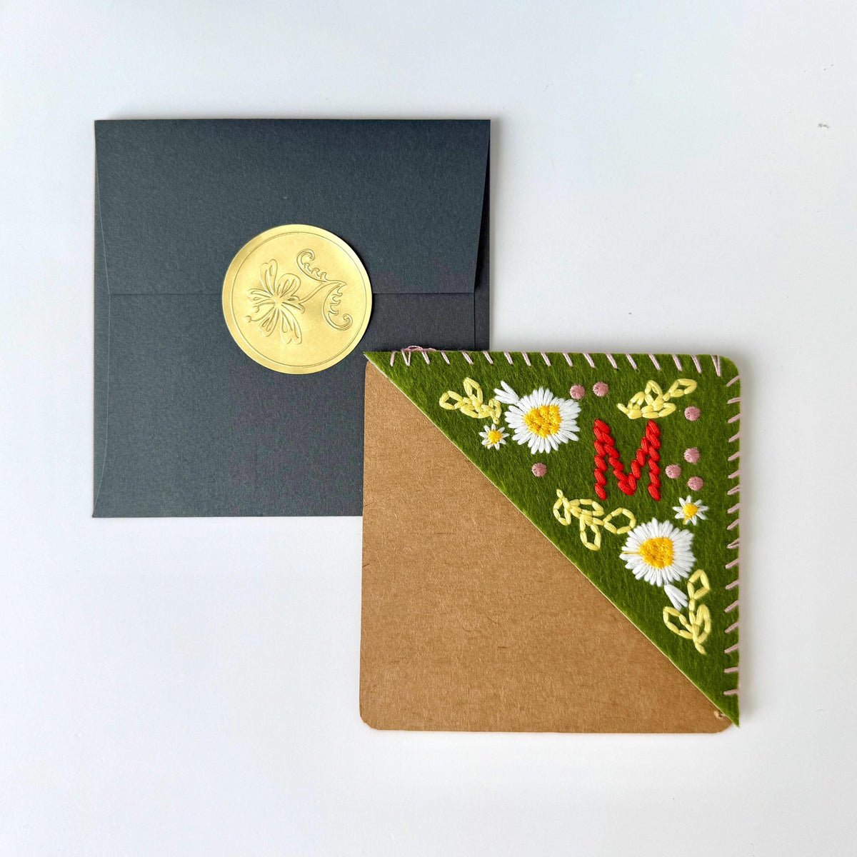 Letter Embroidered Bookmark