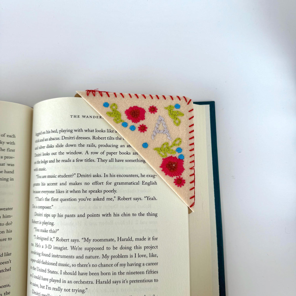 Letter Embroidered Bookmark